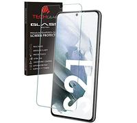TECHGEAR GLASS Edition Compatible avec Samsung Galaxy S21 / S21 5G, Housse de protection d'écran en verre trempé [2.5D Round Edge] [Dureté 9H] [Crystal Clarté] [Anti-Rayures] [Sans Bulles]