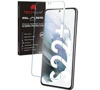 TECHGEAR GLASS Edition Compatible avec Samsung Galaxy S22 Plus / S22+ 5G, Housse de protection d'écran en verre trempé [2.5D Round Edge] [Dureté 9H] [Crystal Clarté] [Anti-Rayure] [Sans Bulle]