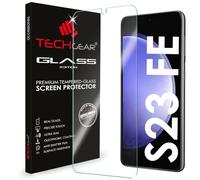 TECHGEAR Glass Edition Compatible avec Samsung Galaxy S23 FE 5G, protection d'écran en verre trempé [bords arrondis 2,5D] [dureté 9H] [clarté cristalline] [résistant aux rayures] [sans bulles]