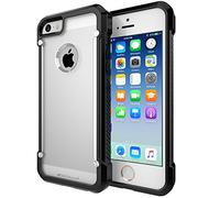 TECHGEAR iPhone SE 2016, 5s, 5 Tough Armoured Coque, Housse de Protection Double Épaisseur avec Découpe pour Logo Compatible pour Apple iPhone 5s, iPhone 5 & iPhone SE (Noir)