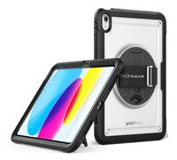 TECHGEAR JOLT-SHELL - Coque pour iPad 11" A16 (11e génération 2025) et 11" (10e génération 2022), coque robuste et résistante aux chocs avec support rotatif à 360°, dragonne, cadre d'écran, adapté aux