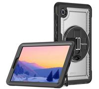 TECHGEAR JOLT-SHELL - Coque pour Samsung Galaxy Tab A11 8,7" (SM-X133 / SM-X135) - Coque de protection fine, robuste et résistante aux chocs, support rotatif à 360°, dragonne et cadre d'écran