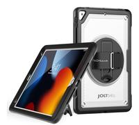 TECHGEAR JOLT-SHELL Étui fin et résistant aux chocs pour Apple iPad 10,2" 2021 2020/2019 [9e/8e/7e génération] et iPad Air 3 10,5" - Coque fine et résistante aux chocs avec support rotatif à 360° et