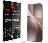 TECHGEAR Lot de 2 films de protection d'écran en verre trempé 9H pour Oppo Find X9 5G, HD transparent, compatible avec les coques, résistant aux rayures