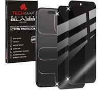 TECHGEAR Lot de 2 films de protection d'écran en verre trempé anti-espion pour iPhone 17 Air (2025) - Filtre de confidentialité anti-peeping, compatible Touch & Face ID