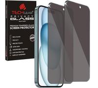 TECHGEAR [Lot de 2] protecteurs d'écran anti-espion pour iPhone 15 - Filtre de confidentialité en verre trempé véritable compatible avec iPhone 15 6,1"