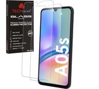 TECHGEAR Lot de 2 protecteurs d'écran en Verre trempé compatibles avec Samsung Galaxy A05s [Bord Rond 2,5D] [dureté 9H] [clarté cristalline] [résistant aux Rayures] [sans Bulles]