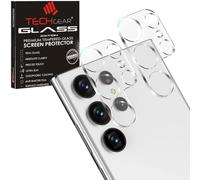 TECHGEAR Lot de 2 protections complètes pour objectif d'appareil photo Samsung Galaxy S24 Ultra - Résistant aux rayures - Ultra HD 9H - Verre trempé transparent - Pour Samsung Galaxy S24 Ultra 5G