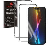 TECHGEAR Lot de 2 protections d'écran en verre 3D compatibles avec iPhone 17 Air (2025) - Adhérence totale - Bords 3D - Couverture complète - Compatible avec Face ID