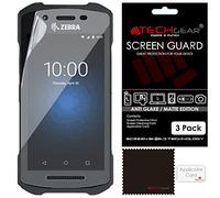 TECHGEAR Lot de 3 films protecteurs d'écran mats anti-reflets pour scanner de codes-barres Zebra TC21/TC26