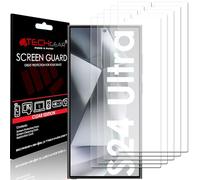 TECHGEAR Lot de 5 films de protection d'écran compatibles avec Samsung Galaxy S24 Ultra, protecteurs d'écran LCD transparents