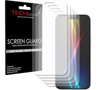 TECHGEAR Lot de 5 films protecteurs d'écran mats pour iPhone 17 et iPhone 17 Pro (2025) - Anti-reflets, anti-traces de doigts, installation facile, compatible avec les coques