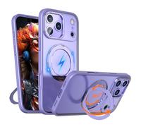TECHGEAR MagSafe Coque pour iPhone 17 Pro avec anneau magnétique, protection fine et résistante aux chocs, dos transparent, protection d'appareil photo et d'écran, compatible avec iPhone 17 Pro 6,3