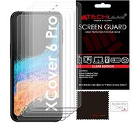 TECHGEAR [Pack de 5 Protections d'écran compatibles avec Samsung Galaxy XCover 6 Pro, Protections d'écran LCD CLEAR