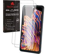 TECHGEAR [Pack de2 GLASS Edition Compatible avec Samsung Galaxy XCover Pro (SM-G715 Séries), Housse de protection ecran en verre trempé [2.5D Bords Arrondis] [Clarté Cristal] [Anti-Bulles]