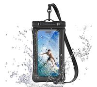 TECHGEAR Pochette étanche IPX8 flottante et étanche pour la natation, sac de téléphone étanche avec cordon pour iPhone 15, 14, 13, 12, Samsung Galaxy S23, S22+, S21 Ultra A54 et plus encore jusqu'à 7"