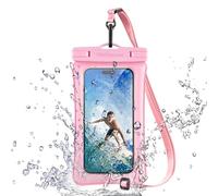 TECHGEAR Pochette étanche IPX8 flottante pour téléphone portable avec cordon pour iPhone 15, 14, 13, 12, Samsung Galaxy S24, S23, S22+, S21 Ultra A54 et téléphone jusqu'à 7"