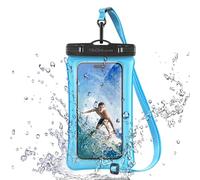 TECHGEAR Pochette étanche pour téléphone, IPX8 pour la natation, sac étanche pour téléphone avec cordon compatible avec iPhone 16e, 16, 15, 14, 13, Samsung Galaxy S25, S24, S23, S22+, S21 Ultra A16