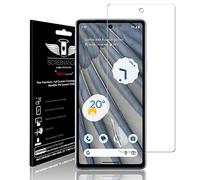 TECHGEAR Protecteur d'écran Convient au Google Pixel 7a [Screen Angel] [Identification d'empreintes digitales] [Compatible avec Les Coques] [Couverture d'écran complète] Film TPU