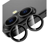 TECHGEAR Protecteur d'objectif d'appareil photo pour iPhone 16/iPhone 16 Plus [Facile à installer] Protections d'objectif en métal [n'affecte pas les prises de nuit] [compatible avec les coques]