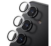 TECHGEAR Protecteur d'objectif d'appareil photo pour Samsung Galaxy S25 [Facile à installer] Protections d'objectif en métal [n'affecte pas les prises de nuit] [compatible avec les coques] Protecteur