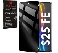 TECHGEAR Protection d'écran anti-espion pour Samsung Galaxy S25 FE - Filtre de confidentialité 3D en verre trempé véritable - Protection complète d'écran compatible avec Samsung Galaxy S25 FE 5G