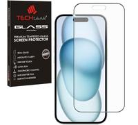 TECHGEAR Protection d'écran anti-reflets pour iPhone 16/iPhone 15 - Édition en verre trempé mat 3D véritable protection d'écran compatible avec iPhone 15 et iPhone 16 6,1"