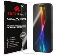 TECHGEAR Protection d'écran en verre trempé pour iPhone 17 & iPhone 17 Pro (2025) - Bords arrondis 2,5D - Dureté 9H - Cristal transparent - Résistant aux rayures - Sans bulles