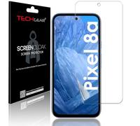 TECHGEAR Protection d'écran pour Google Pixel 8a [Screen Cloak Edition] [empreinte digitale intégrée] [compatible avec les coques] [installation facile] [sans bulles] [couverture complète de l'écran]