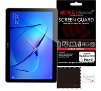 TECHGEAR Protection d'Écran pour Huawei MediaPad T3 10, Film de Protection Écran Ultra Clair avec Chiffon et Carte d'Application Compatible pour Huawei MediaPad T3 10 (Écran 9.6 Pouces)