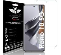 TECHGEAR Protection d'écran pour Oppo Reno 10 5G [Screen Angel Edition] [compatible avec coque] [sans bulles] [Couverture complète de l'écran] Film TPU transparent flexible HD