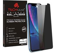 TECHGEAR Protection Écran Anti Espion pour iPhone 11, iPhone XR - Protecteur d'Écran Verre de Confidentialité en Verre Trempé Anti-Espion Compatible avec iPhone 11 / iPhone XR