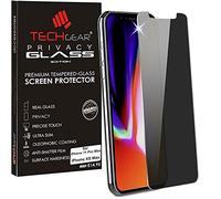 TECHGEAR Protection Écran Anti Espion pour iPhone 11 Pro Max, iPhone XS Max - Protecteur d'Écran Verre de Confidentialité en Verre Trempé Anti Espion Compatible pour iPhone 11 Pro Max, XS Max