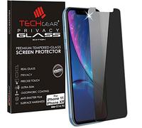 TECHGEAR Protection Ecran Anti Espion - Protecteur d'Écran Verre de Confidentialité en Verre Trempé Compatible pour iPhone 11, iPhone XR (6.1")
