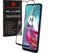 TECHGEAR Protection Ecran compatible avec Motorola Moto G30 / G10 [Coque Amical] [9H Dureté] [Anti-bulle] Protecteur d'écran en verre trempé Moto G10 / G30