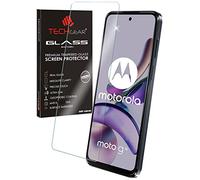 TECHGEAR Protection Écran en Verre Trempé Compatible avec Motorola Moto G13 / Moto G23, Protecteur d'Écran en Verre Trempé [2.5D Bord Arrondi] [Dureté 9H] [Clair Crystal] [Anti Rayures] [Sans Bulles]