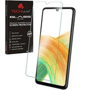 TECHGEAR Protection Écran en Verre Trempé Compatible avec Samsung Galaxy A33 5G, Protecteur d'Écran Original en Verre Trempé [2.5D Bord Arrondi] [9H] [Clair Crystal] [Anti Rayures] [sans Bulles]
