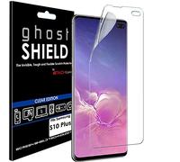 TECHGEAR Protection Écran Galaxy S10 Plus S10+ [ghostSHIELD] Film de Protection Souple en TPU avec Protection Totale d'Écran Compatible avec Samsung Galaxy S10 Plus S10+ (NON pour S10e, S10)