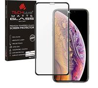TECHGEAR Protection Écran MAT Anti Reflet pour iPhone 11 Pro Max, iPhone XS Max - Protecteur 3D MAT Anti-Reflet Plein Écran en Verre Trempé Compatible avec iPhone 11 Pro Max, iPhone XS Max