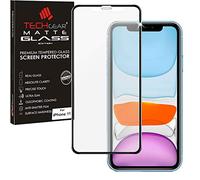 TECHGEAR Protection Ecran Mat pour iPhone 11 - Mat Verre Trempé, Protecteur 3D Mat Anti-Reflet Plein Écran en Verre Trempé Compatible avec iPhone 11