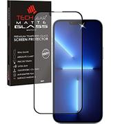 TECHGEAR Protection Ecran Mat pour iPhone 14 Plus, iPhone 13 Pro Max - Mat Verre Trempé, Protecteur 3D Mat Anti-Reflet Plein Écran en Verre Trempé Compatible avec iPhone 14 Plus et iPhone 13 Pro Max