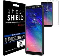 TECHGEAR Protection Écran pour Galaxy A6 [ghostSHIELD] Film de Protection Souple en TPU avec Protection Totale de l’Écran Compatible pour Samsung Galaxy A6 (SM-A600) [Protection 3D Bords Incurvés]