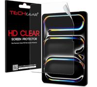TECHGEAR Protection Ecran pour iPad Pro 13 2024 - Film de Protection Écran Ultra Clair avec Chiffon de Nettoyage & Carte d'Application pour iPad Pro 13 7eme génération