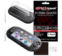 TECHGEAR Protection Écran pour Sony PlayStation PS Vita Slim (Vita 2000) Avant & Arrière, Film de Protection Clair avec Chiffon et Carte d'Application Compatible pour PlayStation PS Vita Slim