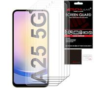 TECHGEAR Protections d'écran [Lot de 5 compatibles avec Samsung Galaxy A25 5G, Protections d'écran LCD Transparentes
