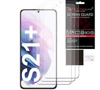 TECHGEAR Protections d'écran [Pack de 3] Compatible avec Samsung Galaxy S21 Plus / S21 + 5G, Clair LCD Housse de protection d'écran
