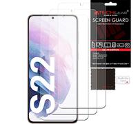 TECHGEAR Protections d'écran [Pack de 3] Compatible avec Samsung Galaxy S22 5G, Clair LCD Housse de Protection d'écran
