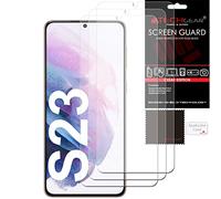TECHGEAR Protections d'écran [Pack de 3] Compatible avec Samsung Galaxy S23 5G, Clair LCD Housse de protection d'écran