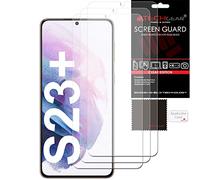 TECHGEAR Protections d'écran [Pack de 3] Compatible avec Samsung Galaxy S23 Plus / S23+ 5G, Clair LCD Housse de Protection d'écran