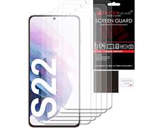 TECHGEAR Protections d'écran [Pack de 5] Compatible avec Samsung Galaxy S22 5G, Clair LCD Housse de protection d'écran